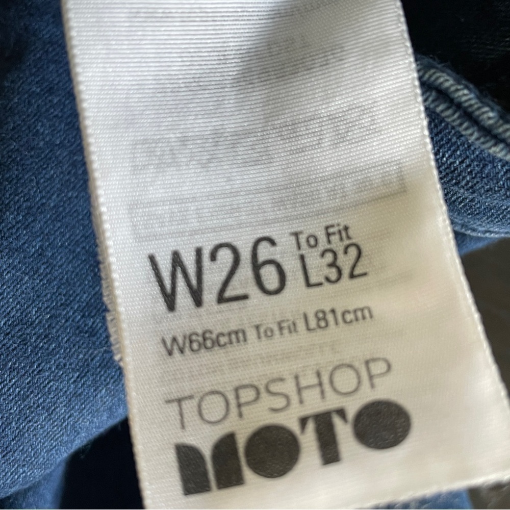 Topshop Moto Joni High Waist Skinny Jean 26 32 Mid Blue Super Stretch - Picture 6 of 8